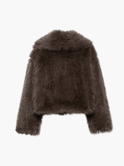 Chaqueta de mujer estilo chic de piel sintética corte amplio para otoño/invierno – Ideal para un look casual y elegante