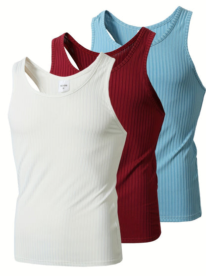 Herren Sport Tanktop vielseitiger Stil – 3er Pack – Komfort und Trend