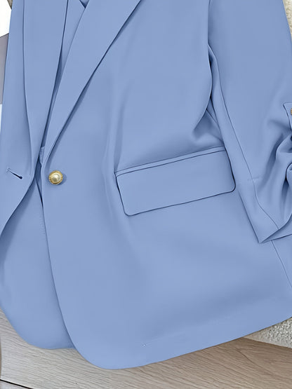 Blazer Femme Élégant Manches Longues Style Décontracté pour Bureau ou Sortie