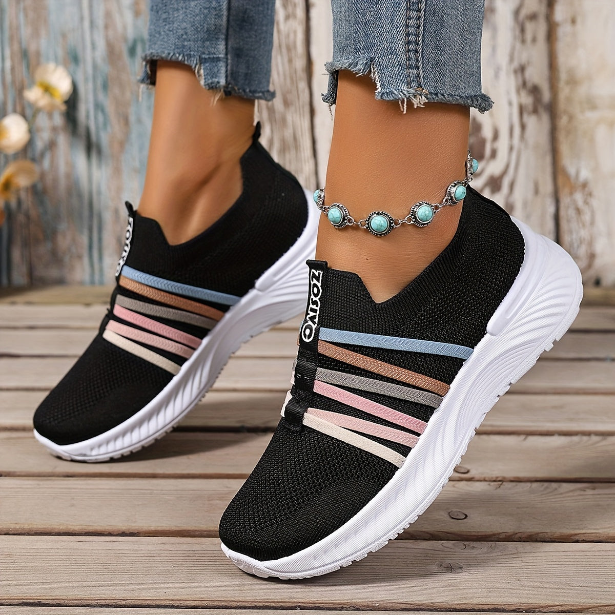 Zapatillas Slip-On Casual para Mujer Estilo Deportivo Urbano