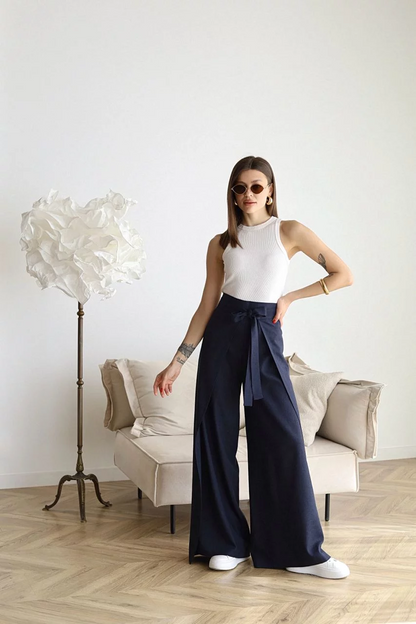 Erika™ - Hoch taillierte Hosen mit weitem Bein