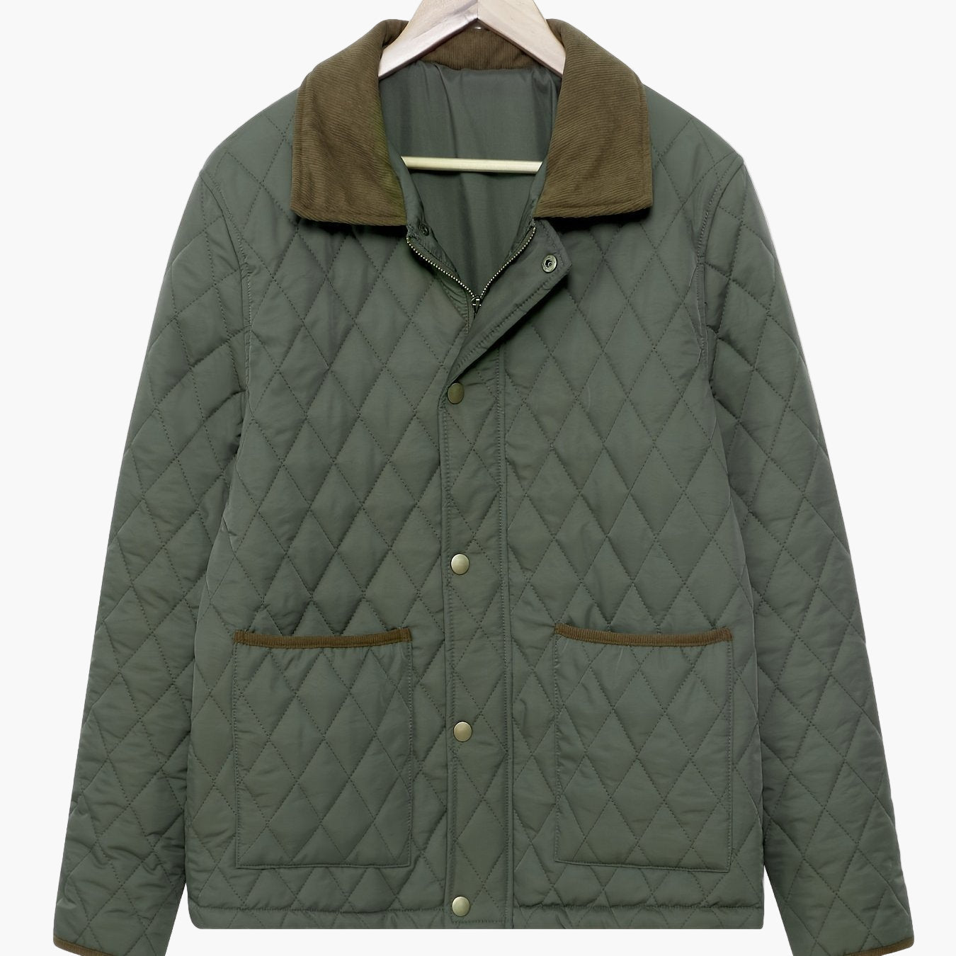 Men's casual style quilted jacket for autumn and winter