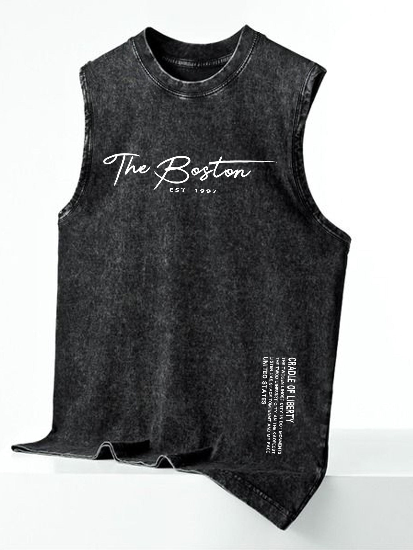 Débardeur sans manches tendance homme style urbain imprimé graphique