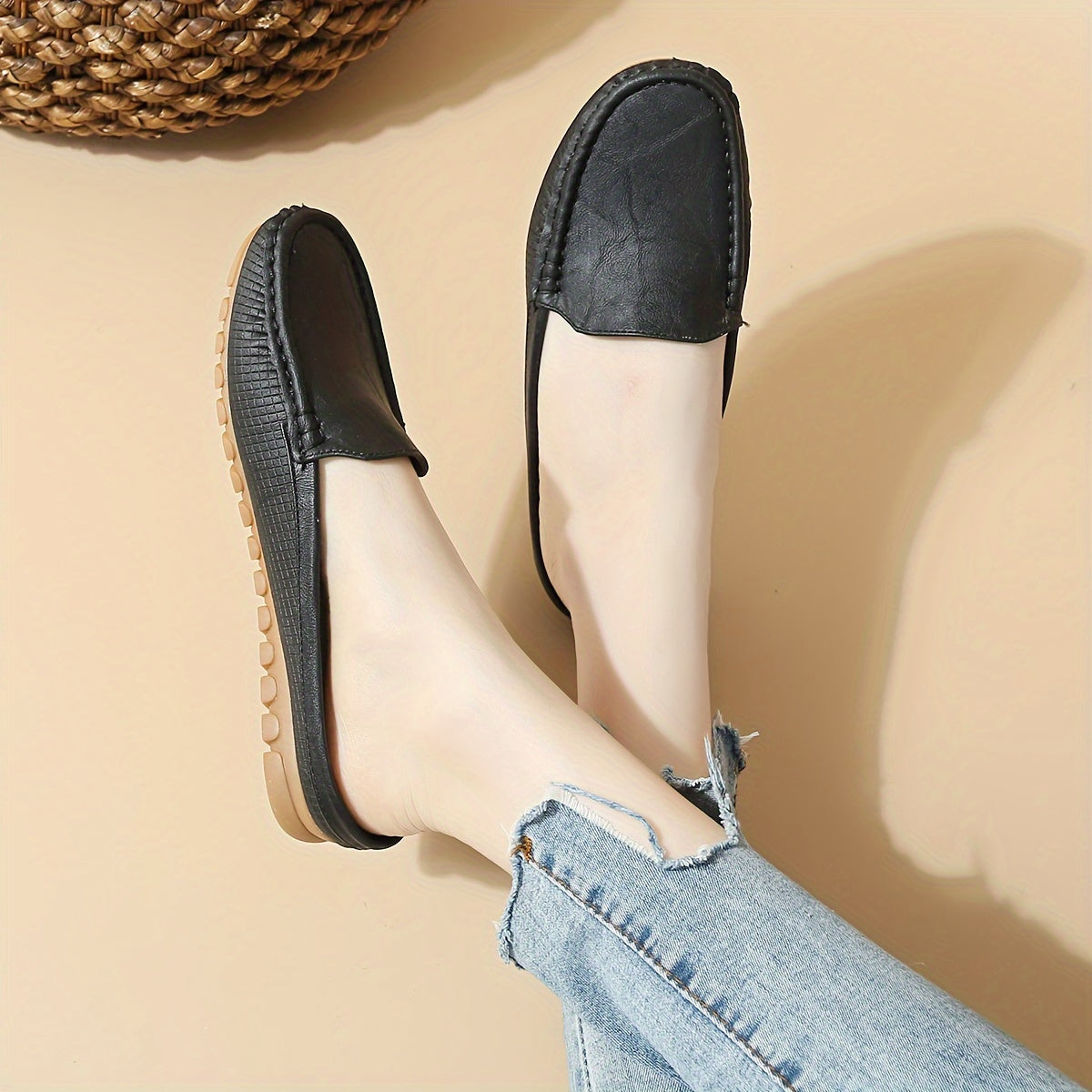 Casual mocassins dames preppy stijl voor dagelijks gebruik