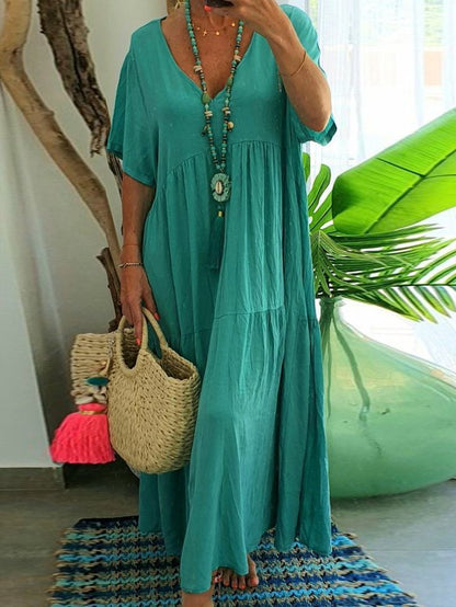 Julie – Vestido Amplio Multicolor Talla Grande