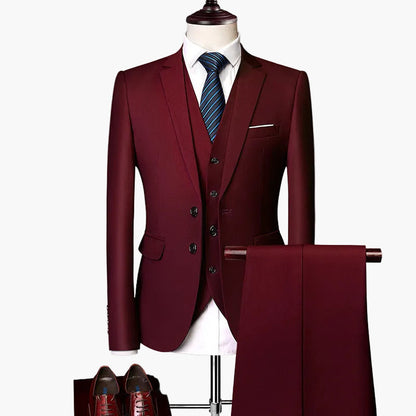 Costume Homme 3 Pièces Coupe Moderne pour Mariage et Affaires