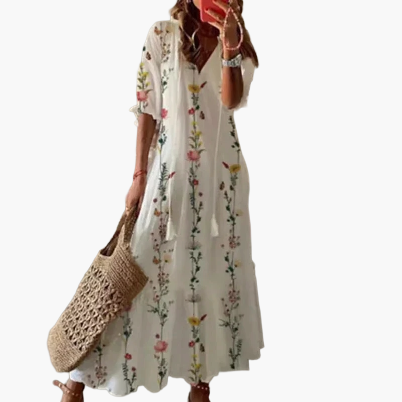 Robe Longue Bohème Chic Femme Style Été Décontracté Plage et Balade