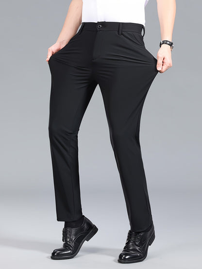 Pantalon de costume extensible pour homme style business – Confort ultime pour bureau et occasions formelles