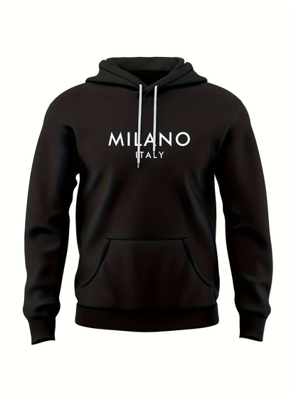 Survêtement à Capuche Homme MILANO ITALY – Ensemble Sweat et Jogging Style Urbain Décontracté