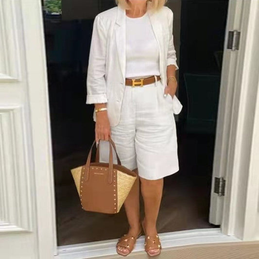 Christine – Ensemble Veste Cardigan et Shorts