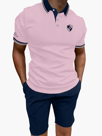 Ensemble polo et short décontracté pour homme – Style moderne idéal pour l'été