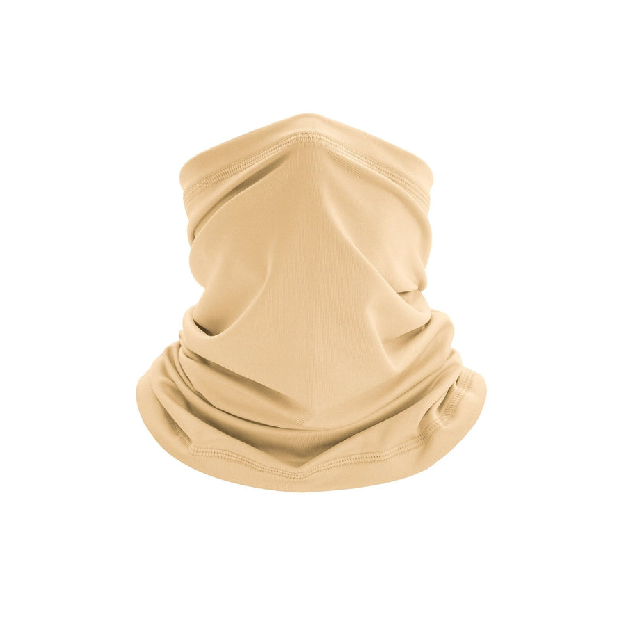 Multifunctional neck gaiter in solid-color or camouflage soft fabric