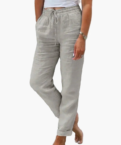 Pantalon détente femme style décontracté taille élastique pour usage quotidien