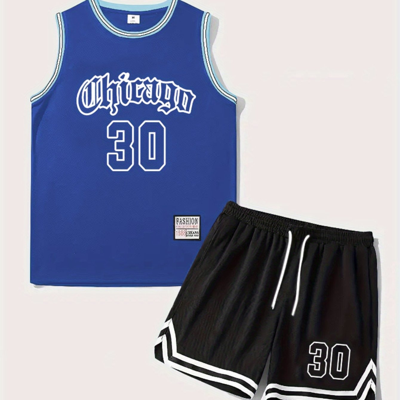 Ensemble Débardeur et Short de Basketball Style Chicago pour Homme - Look Sportif Urbain