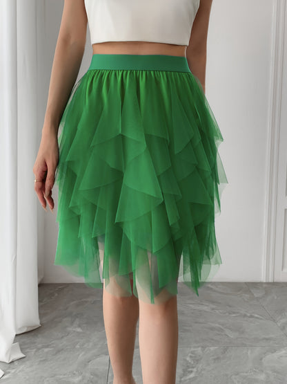 Eleganter Damen-Tutu-Rock im Tänzerinnen-Stil für festliche oder alltägliche Outfits