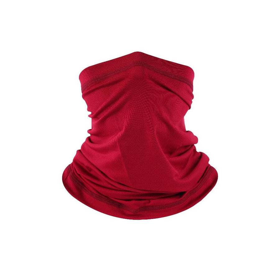 Multifunctional neck gaiter in solid-color or camouflage soft fabric