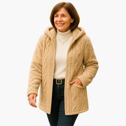 Chaqueta con capucha para mujer estilo casual para el invierno