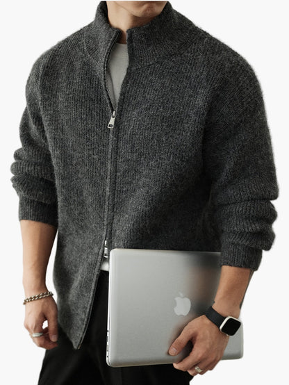 Gilet con zip e collo alto stile casual da uomo – ideale per tutte le stagioni