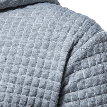 Hoodie à Capuche Homme Style Décontracté Motif Carreaux – Confort Moderne pour Tous les Jours
