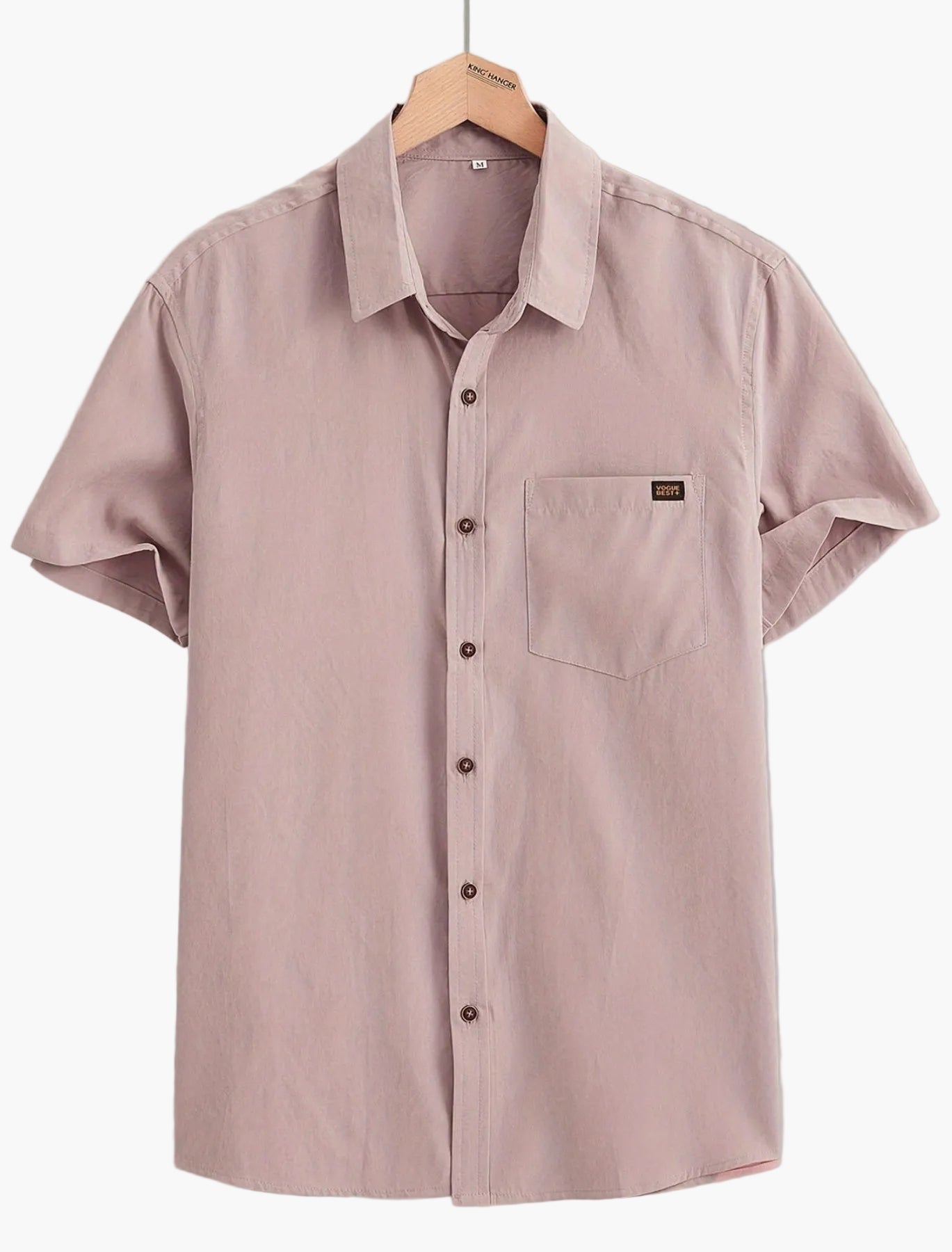 Camisa casual para hombre de manga corta estilo urbano elegancia veraniega