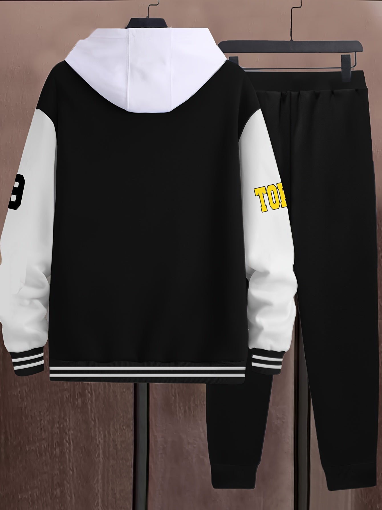 Ensemble Survetêment Homme Style Baseball Veste Universitaire et Pantalon Jogging