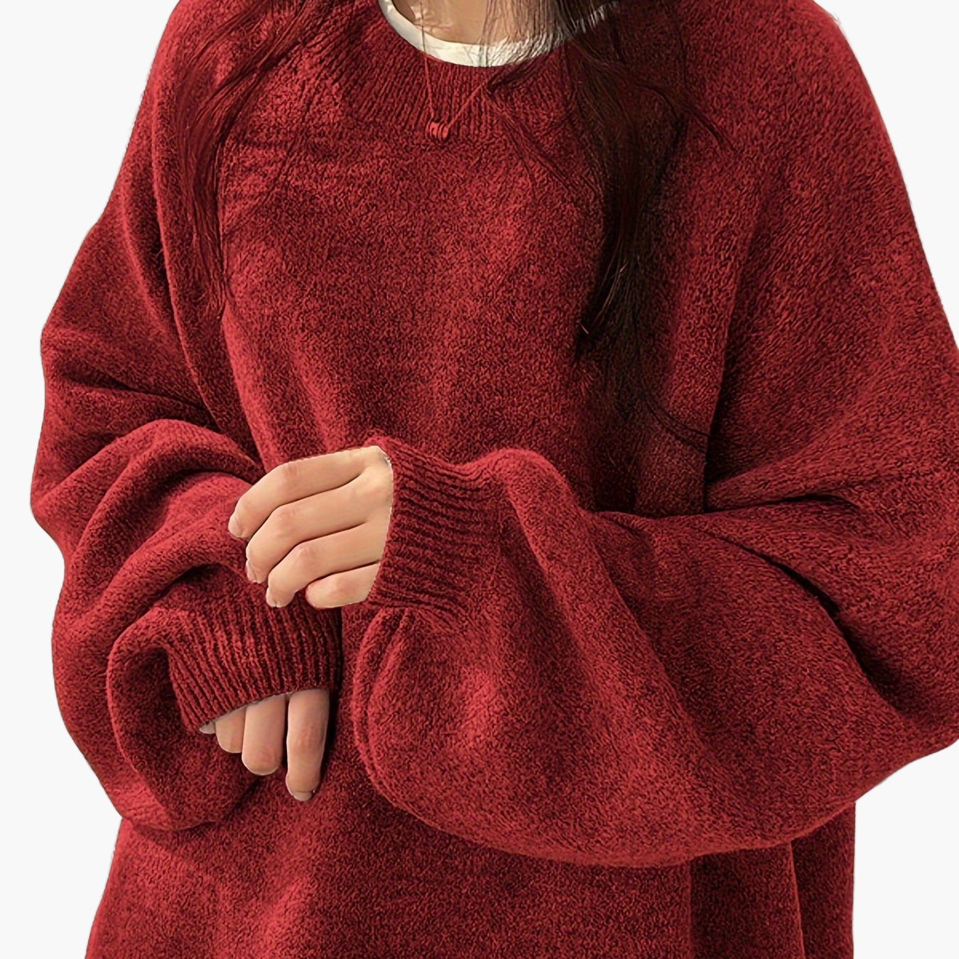 Avslappet genser for kvinner i løs og trendy stil, ideell for høst og vinter