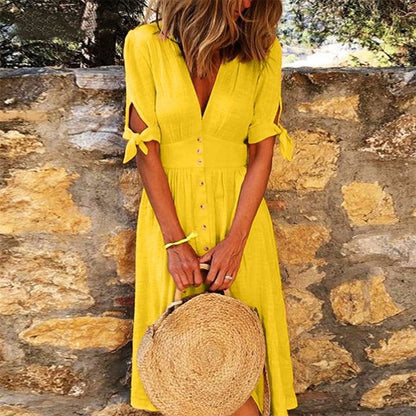 Joy – Robe à décolleté en V