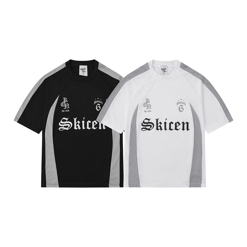T-shirt hip hop homme style streetwear imprimé lettrage Skicen