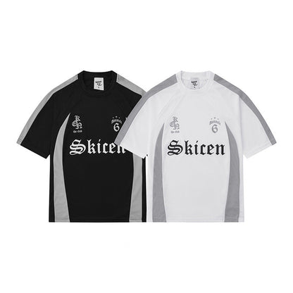 T-shirt hip hop homme style streetwear imprimé lettrage Skicen