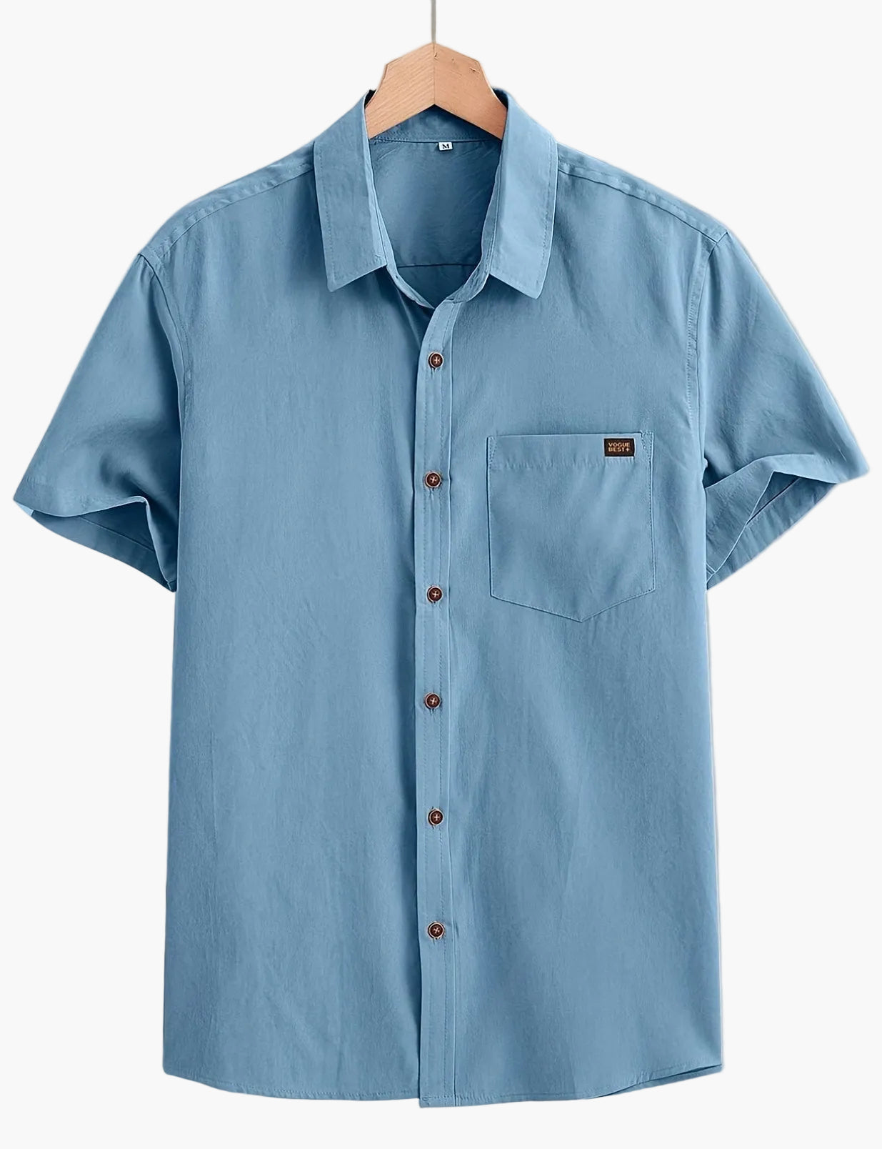 Camisa casual para hombre de manga corta estilo urbano elegancia veraniega