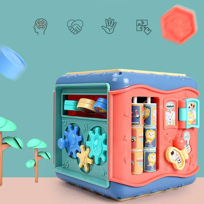 Jouet éducatif Montessori enfant – Cube d'activités sensoriel et mathématique