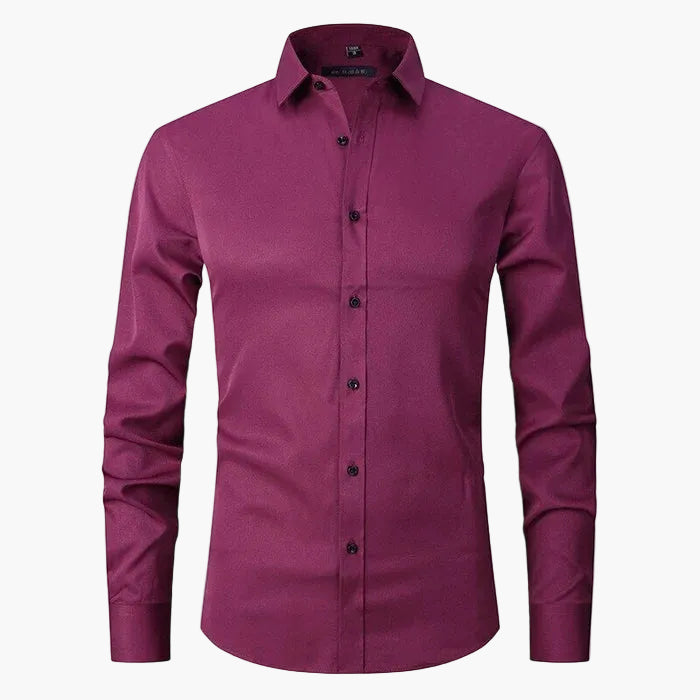 Chemise Slim Fit Homme Élégante Business & Casual – Manches Longues, Style Moderne