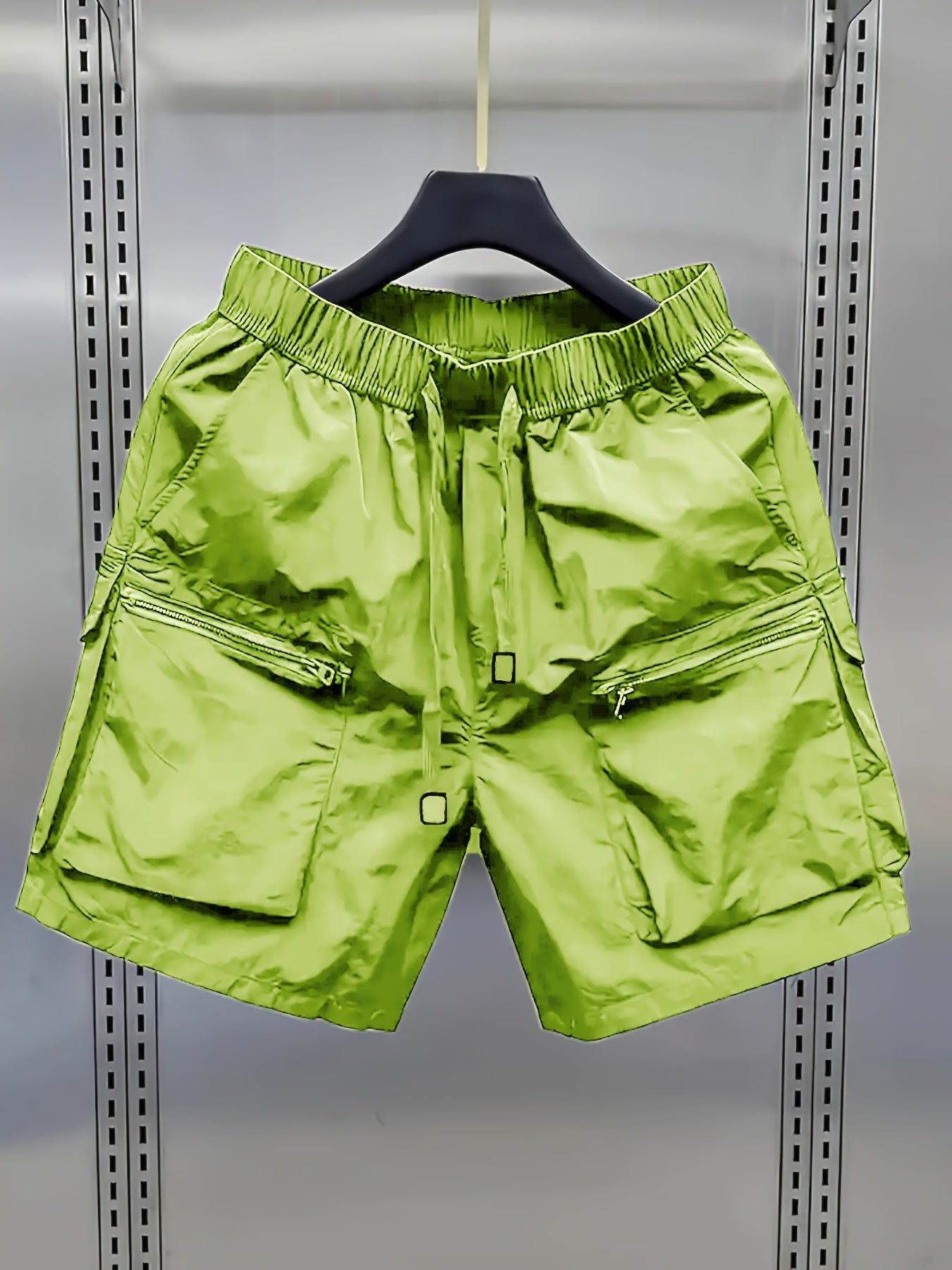 Short cargo décontracté pour homme avec poches zippées style urbain