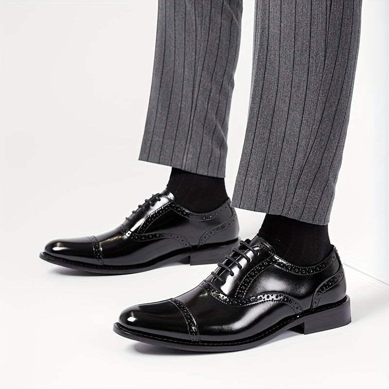 Zapatos de vestir elegantes para hombre con cordones, estilo business y diario