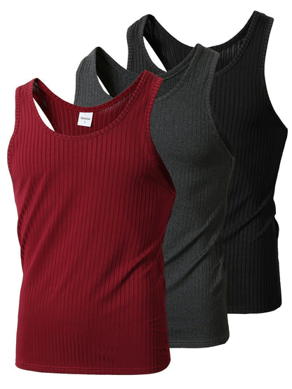 Herren Sport Tanktop vielseitiger Stil – 3er Pack – Komfort und Trend