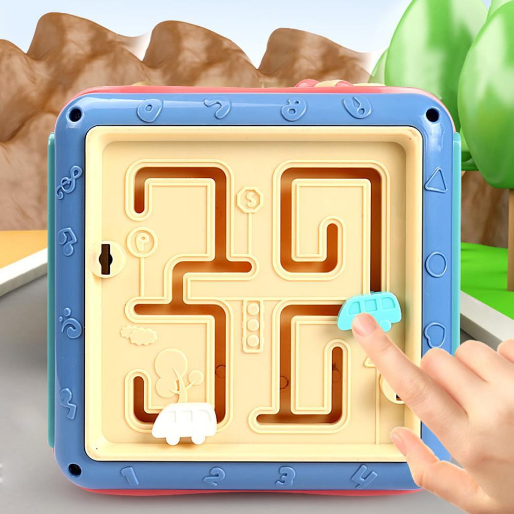 Jouet éducatif Montessori enfant – Cube d'activités sensoriel et mathématique
