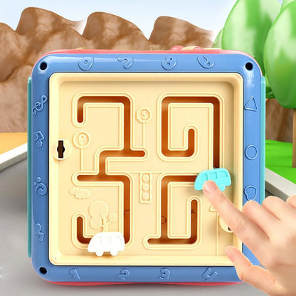Jouet éducatif Montessori enfant – Cube d'activités sensoriel et mathématique