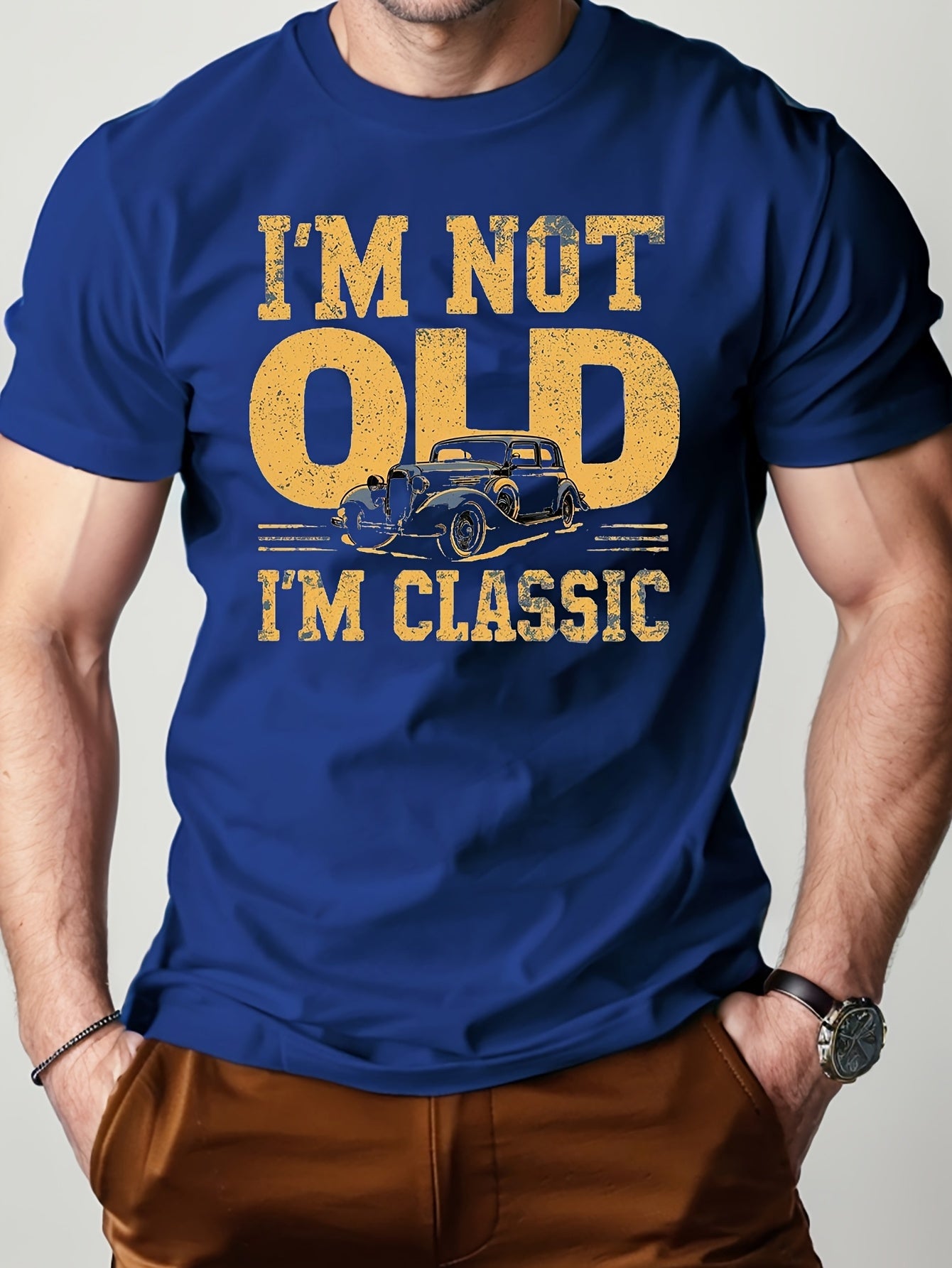 T-shirt homme humour rétro classique – Cadeau vintage pour passionnés d'automobile