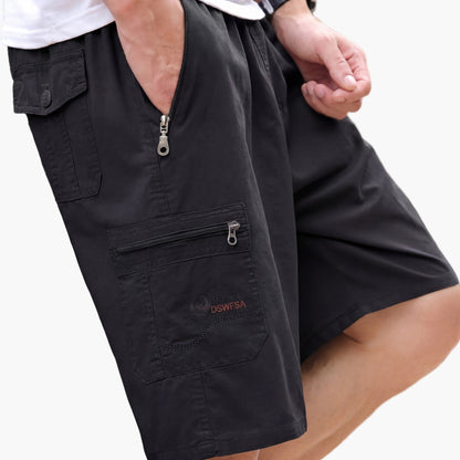 Legere Herren-Cargoshorts mit Reißverschlusstaschen – vielseitiger urbaner Stil