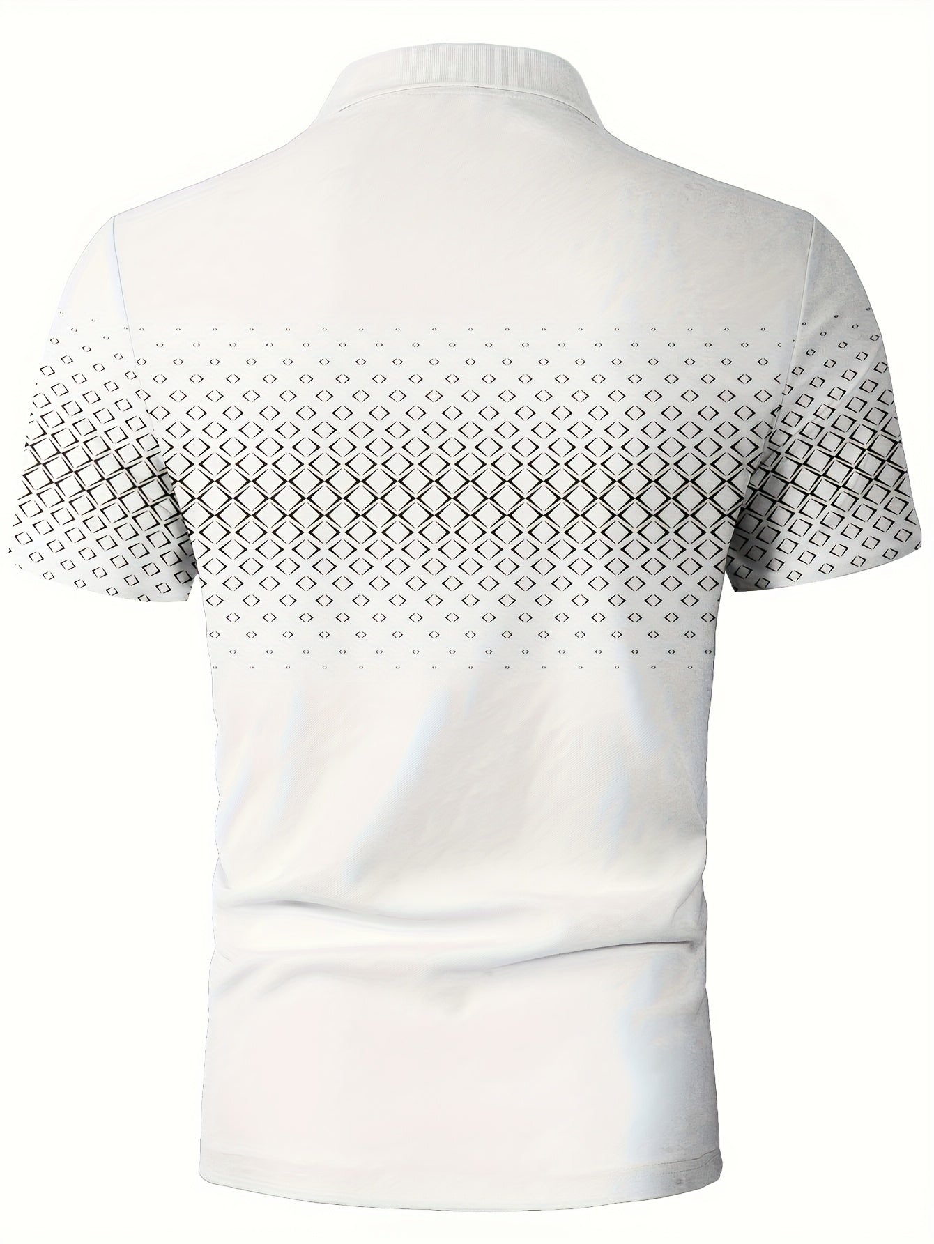 Polo Uomo Moda Casual con Motivo Geometrico per l'Estate