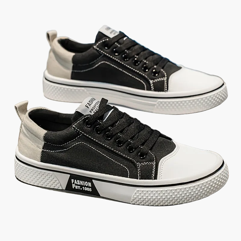 Herresneakers i afslappet urban stil til fritid og udendørs brug