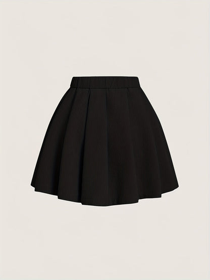 Plissé trapeze rok voor dames, elegante casual stijl