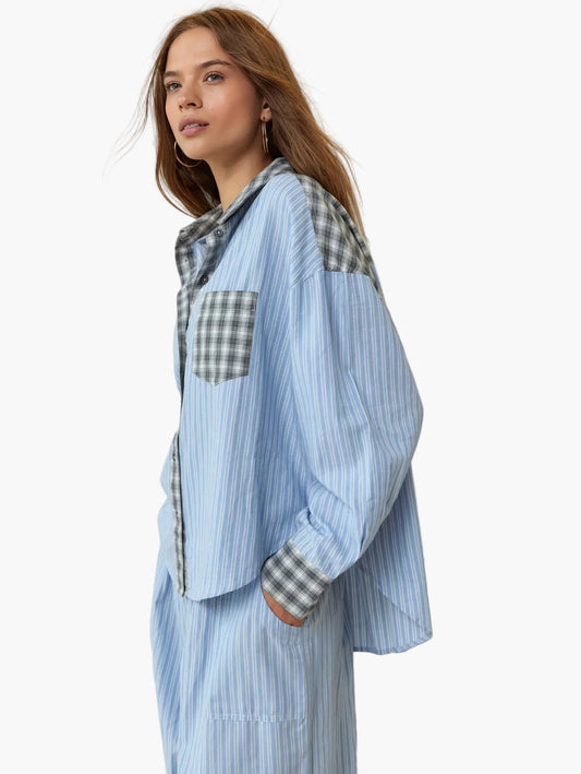 Elegant pyjamas-set för dam, avslappnad stil, perfekt för avkopplande nätter
