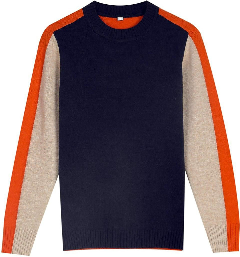 Damski sweter w nowoczesnym stylu z graficznymi paskami – codzienny miejski look
