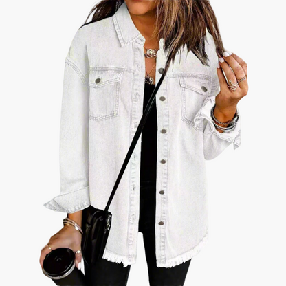 Legere Jeansjacke im urbanen Stil für Damen – Trendiger und vielseitiger Look