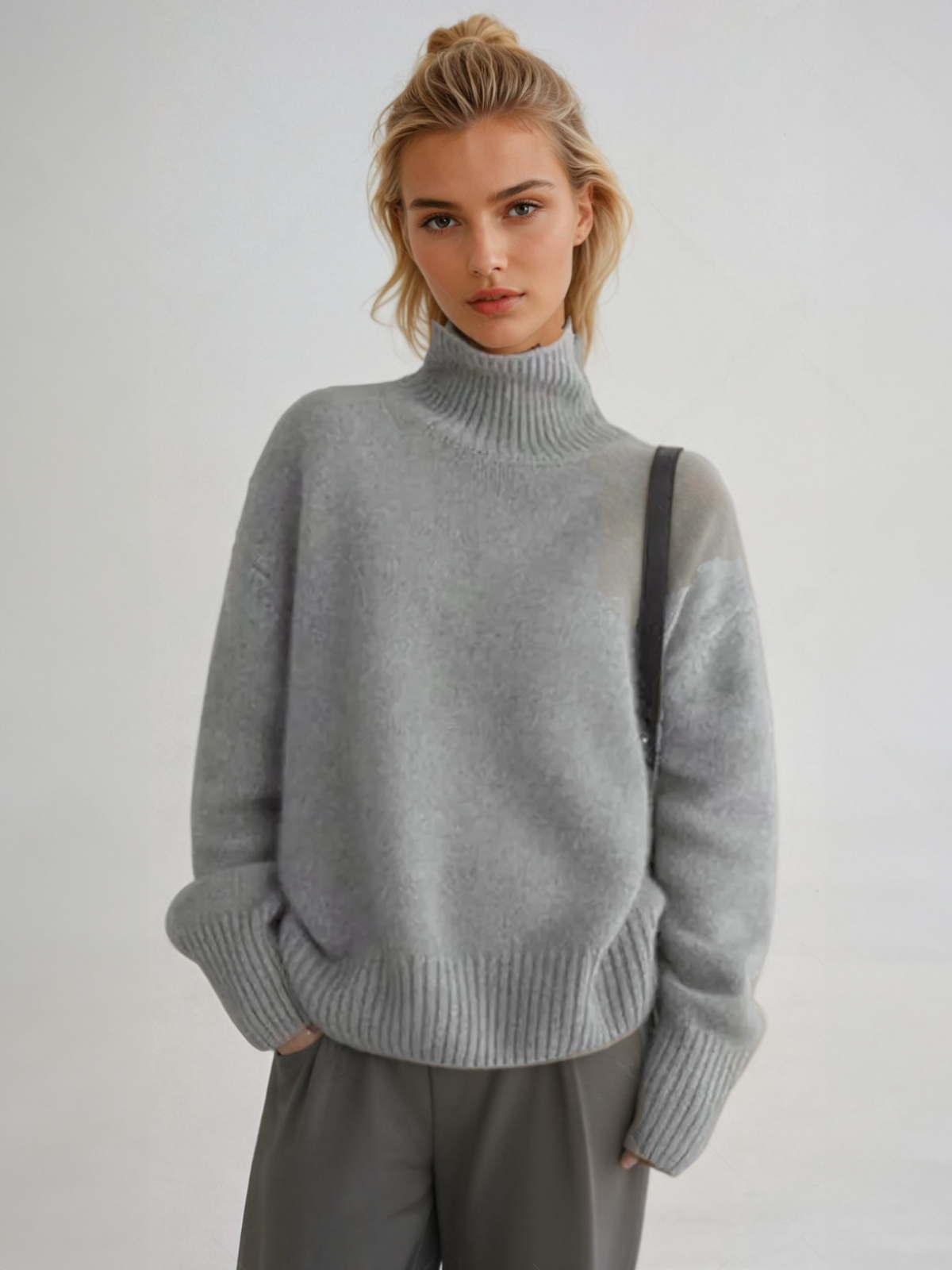 Loose turtleneck sweater Korean style for women – Chic and casual autumn/winter fashion