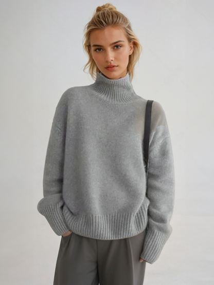 Loose turtleneck sweater Korean style for women – Chic and casual autumn/winter fashion