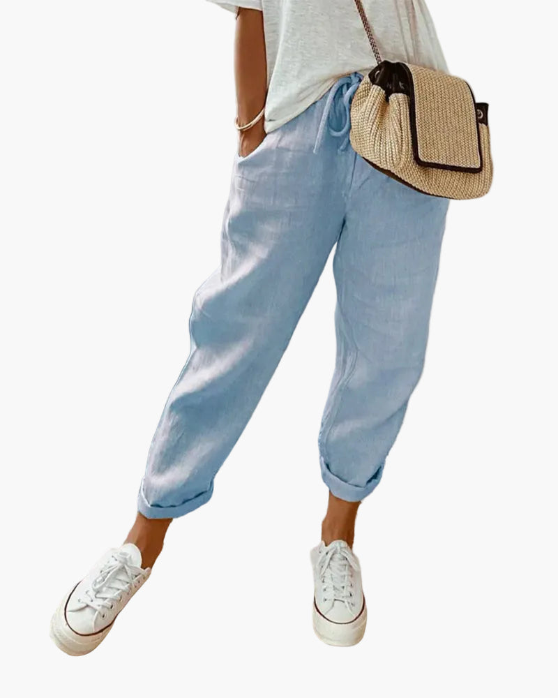 Pantalón informal estilo jogger para mujer – Aspecto urbano y cómodo, ideal para el verano