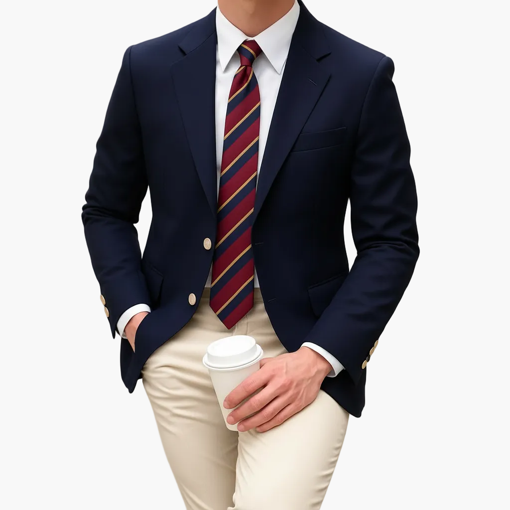 Veste Blazer Homme Élégant Coupe Classique pour Affaires et Occasions Formelles