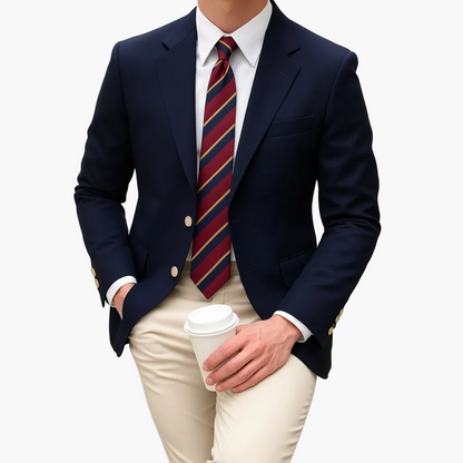Veste Blazer Homme Élégant Coupe Classique pour Affaires et Occasions Formelles